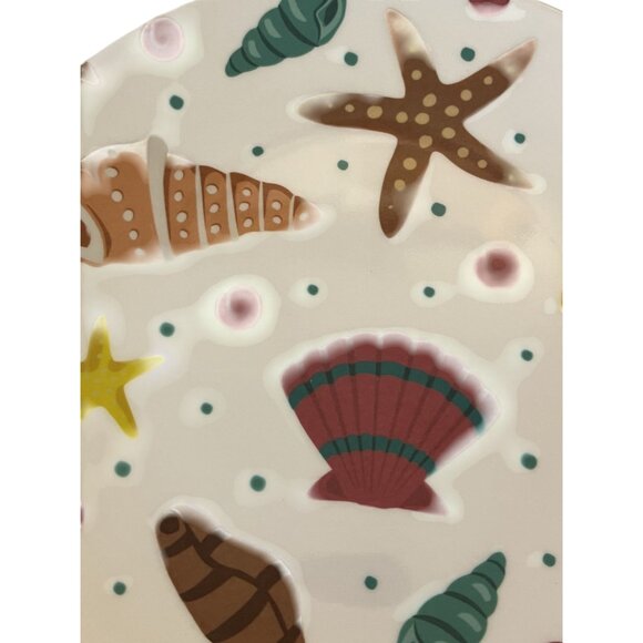 Temptations By Tara Melamine Seashells Tailgate Summer Beach Party Set of Six - Picture 5 of 9